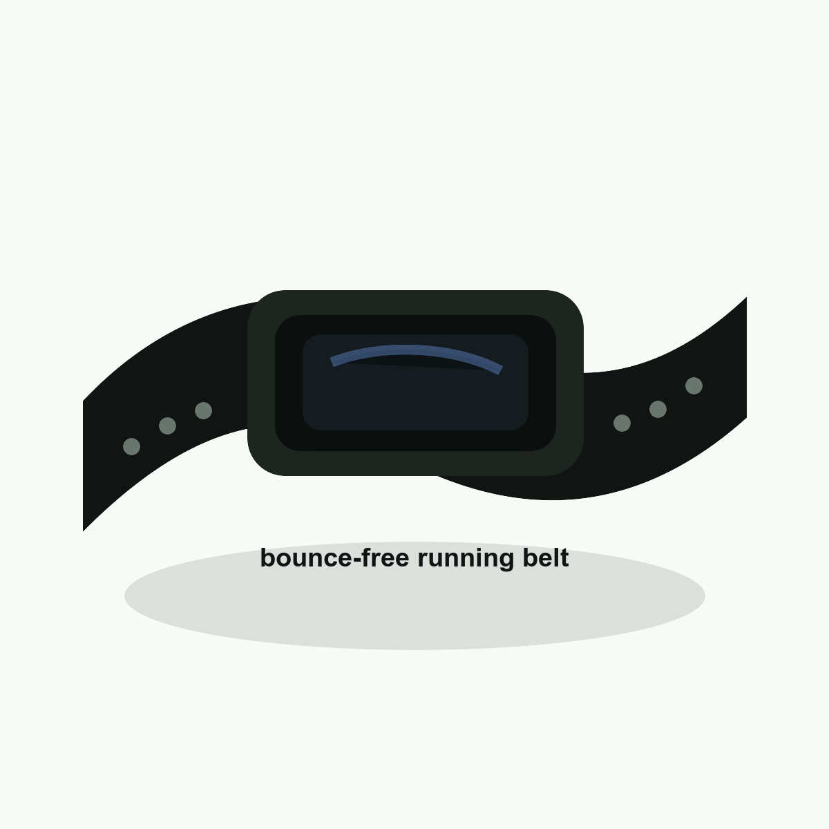 Gexit Running Belt Pro detail view with secure pocket and reflective trim